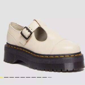 NWT dr marten bethan Pisa parchment beige size 8